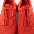 Hermès Teams Leather x Mesh Fabric Sneakers in Red, Size 42 EU
