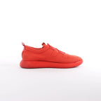 Hermès Teams Leather x Mesh Fabric Sneakers in Red, Size 42 EU