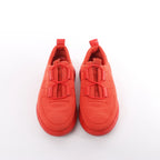 Hermès Teams Leather x Mesh Fabric Sneakers in Red, Size 42 EU