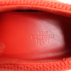Hermès Teams Leather x Mesh Fabric Sneakers in Red, Size 42 EU
