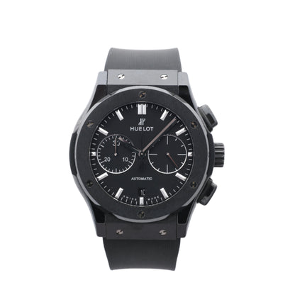 Montre Hublot Classic Fusion Black Magic 521.CM.1171.RX 1417718 Ti &amp; CE &amp; caoutchouc AT Cadran Noir