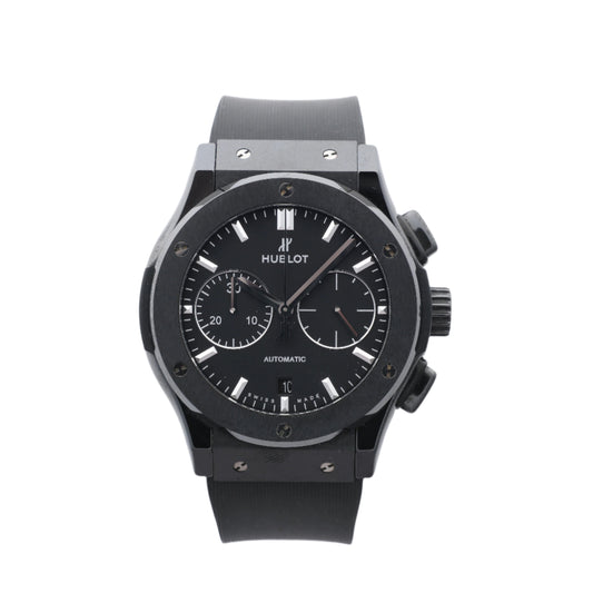 Montre Hublot Classic Fusion Black Magic 521.CM.1171.RX 1417718 Ti &amp; CE &amp; caoutchouc AT Cadran Noir