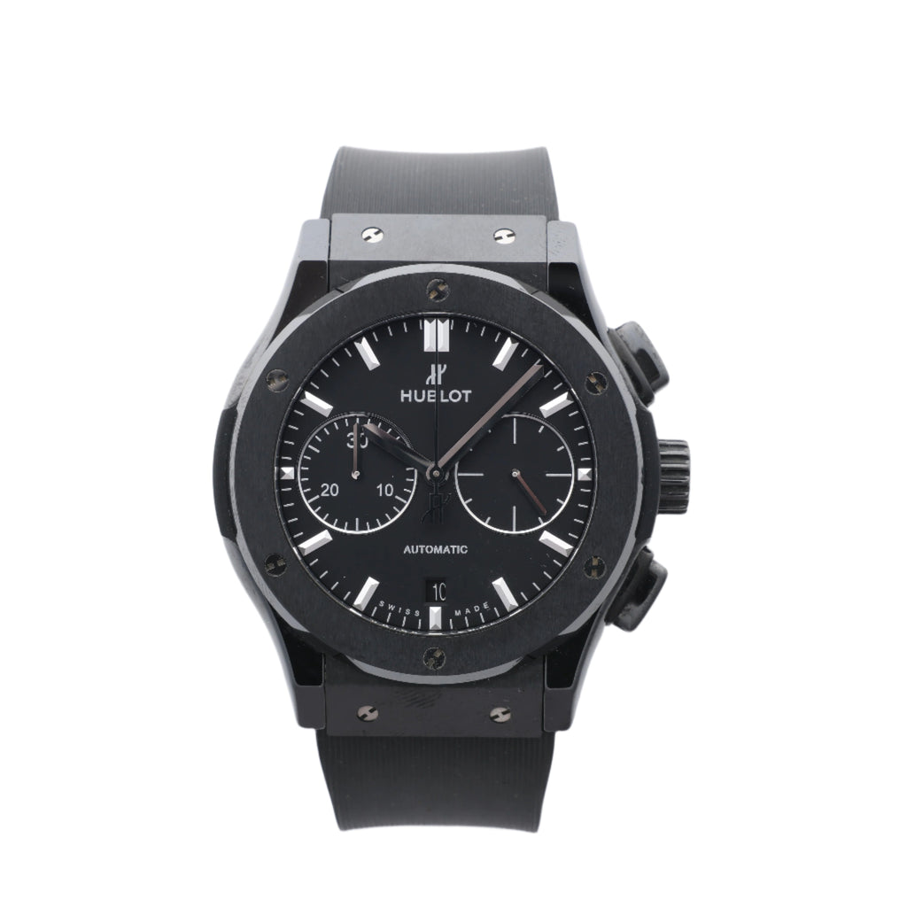 Hublot Classic Fusion Black magic 521.CM.1171.RX 1417718 Ti & CE & rubber AT Black Dial Watch