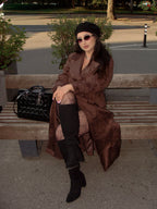 Dior Lady Dior Leather Cannage Large Handbag in Beige