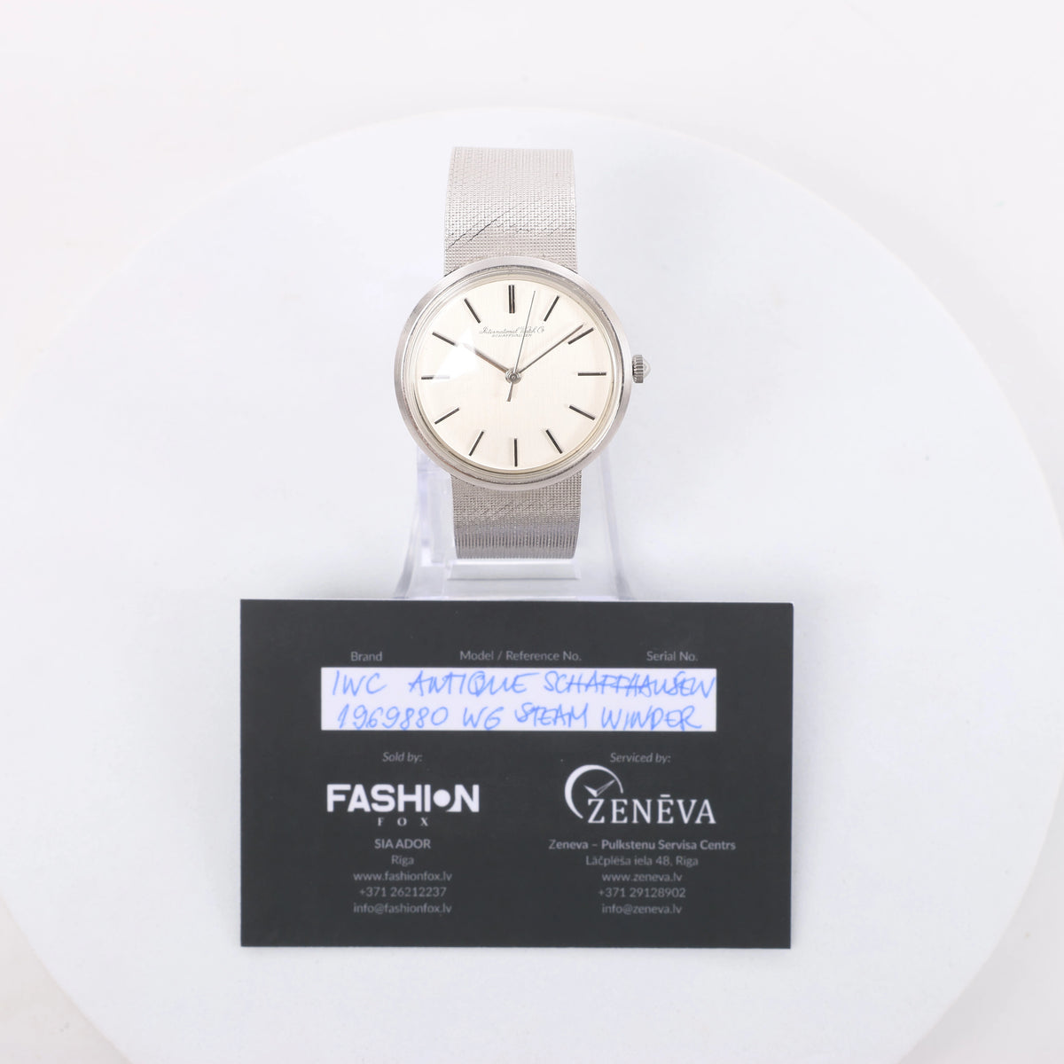 IWC Antique Schaffhausen Classic 1969880 WG Manual winding Silver-Face cal.402