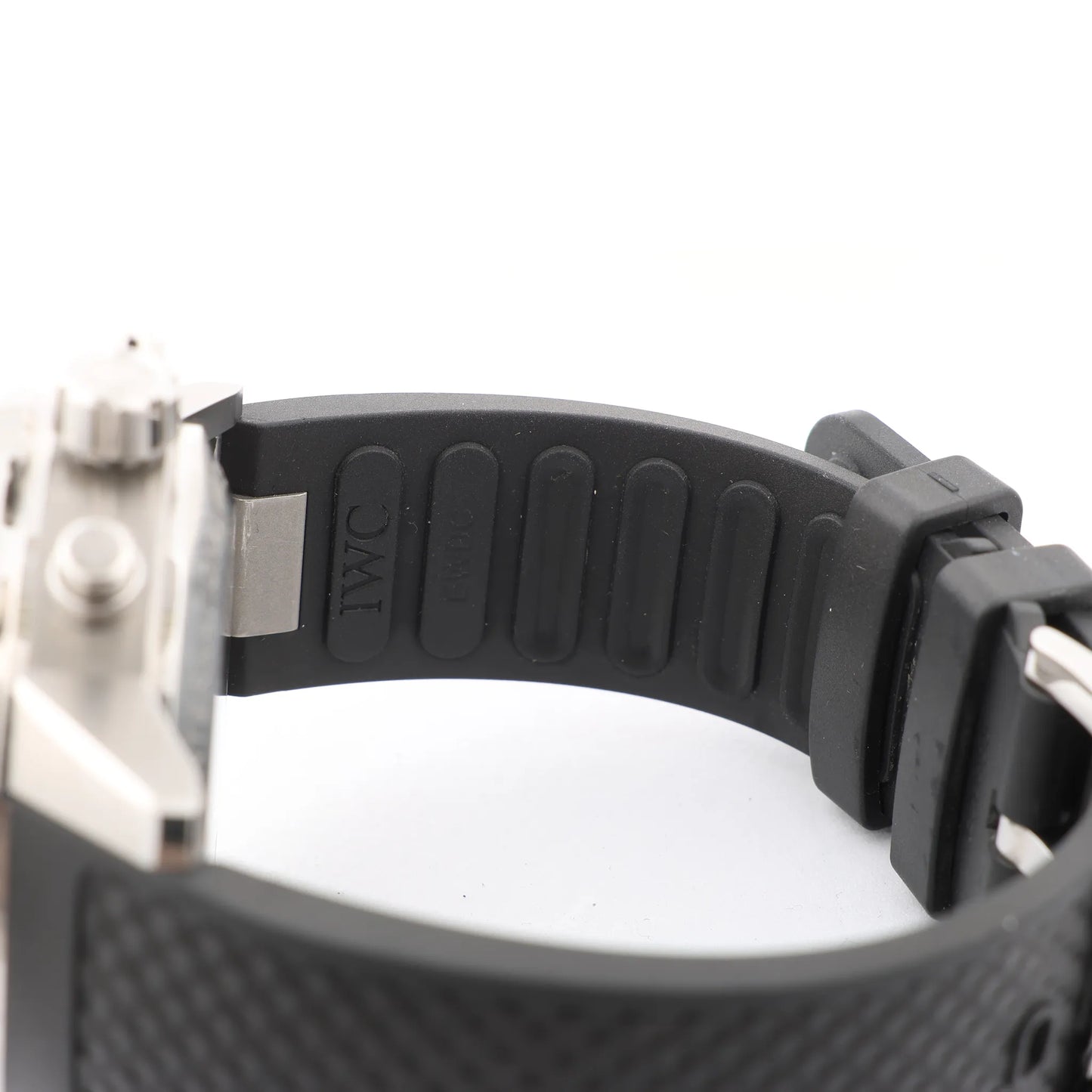 IWC Aquatimer Chronograph IW376803 5334787 Edelstahl &amp; Kautschuk AT Uhr mit schwarzem Zifferblatt