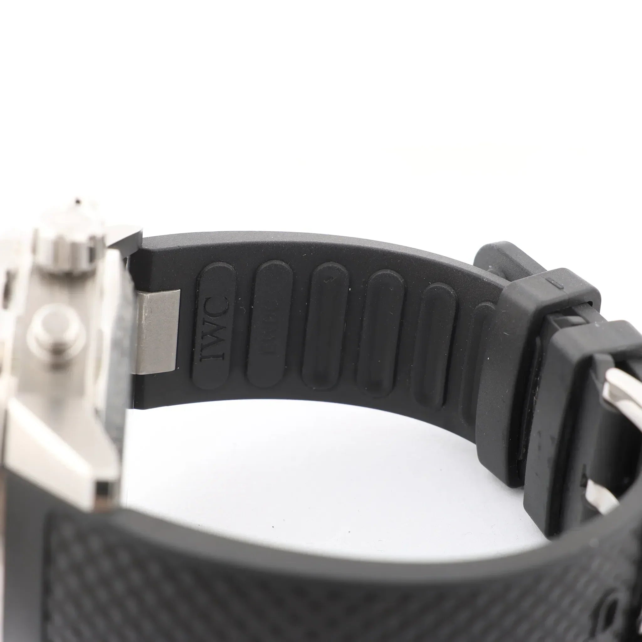 IWC Aquatimer Chronograph IW376803 5334787 SS & Rubber AT Watch with Black Dial