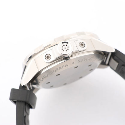 IWC Aquatimer Chronograph IW376803 5334787 Edelstahl &amp; Kautschuk AT Uhr mit schwarzem Zifferblatt