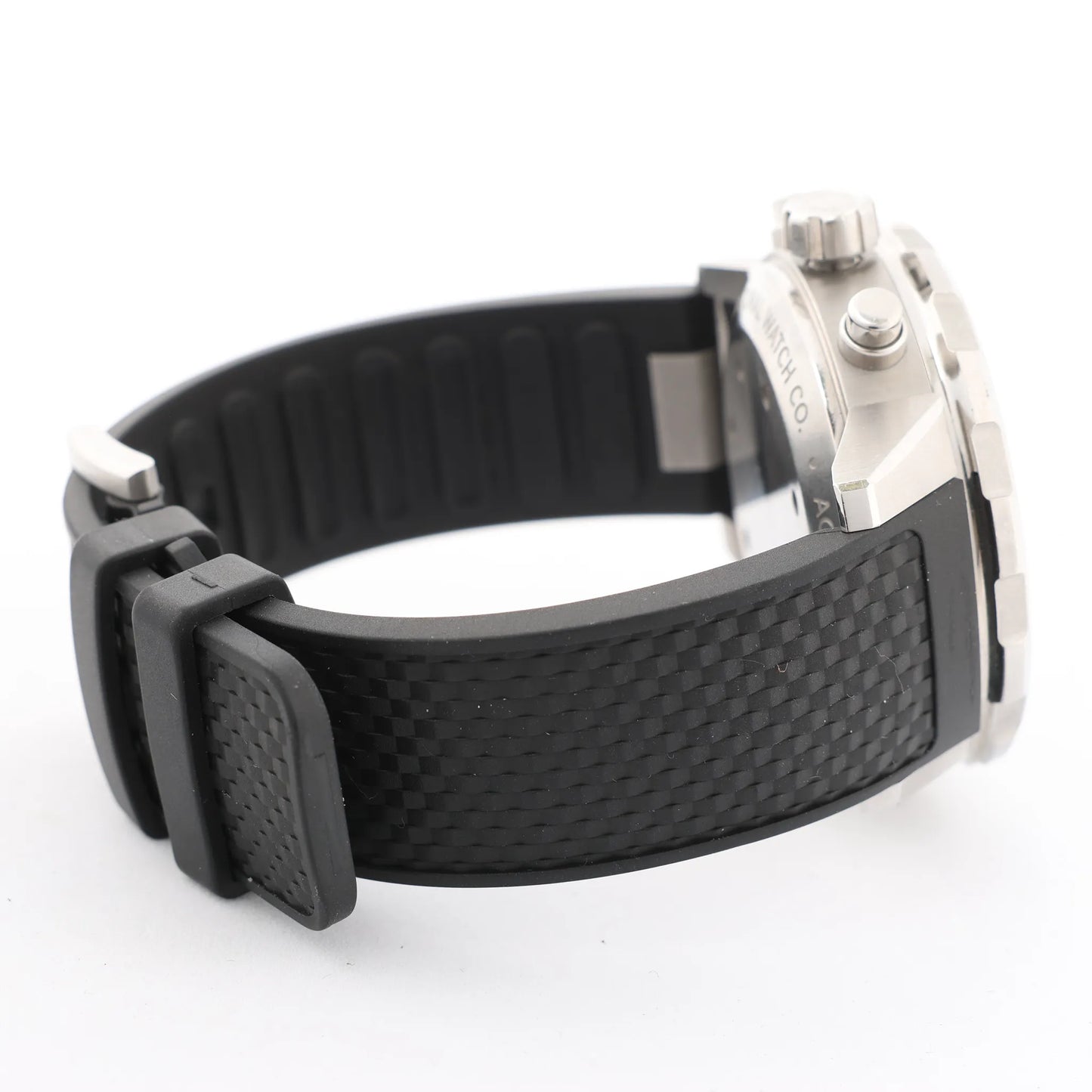 IWC Aquatimer Chronograph IW376803 5334787 Edelstahl &amp; Kautschuk AT Uhr mit schwarzem Zifferblatt