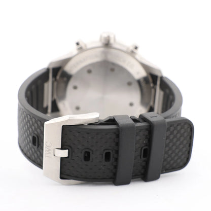 IWC Aquatimer Chronograph IW376803 5334787 Edelstahl &amp; Kautschuk AT Uhr mit schwarzem Zifferblatt