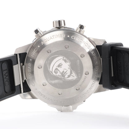 IWC Aquatimer Expedition Jacques-Yves Cousteau IW376805 6179053 SS & Rubber AT Watch with Navy Blue Dial