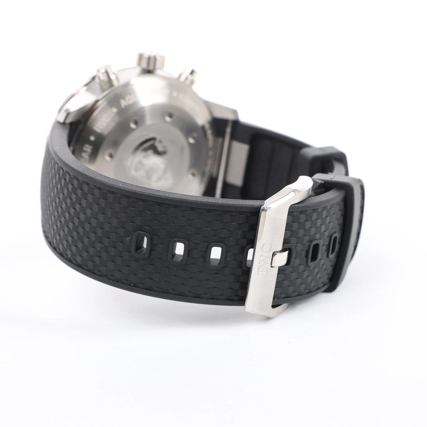 IWC Aquatimer Expedition Jacques-Yves Cousteau IW376805 6179053 SS & Rubber AT Watch with Navy Blue Dial