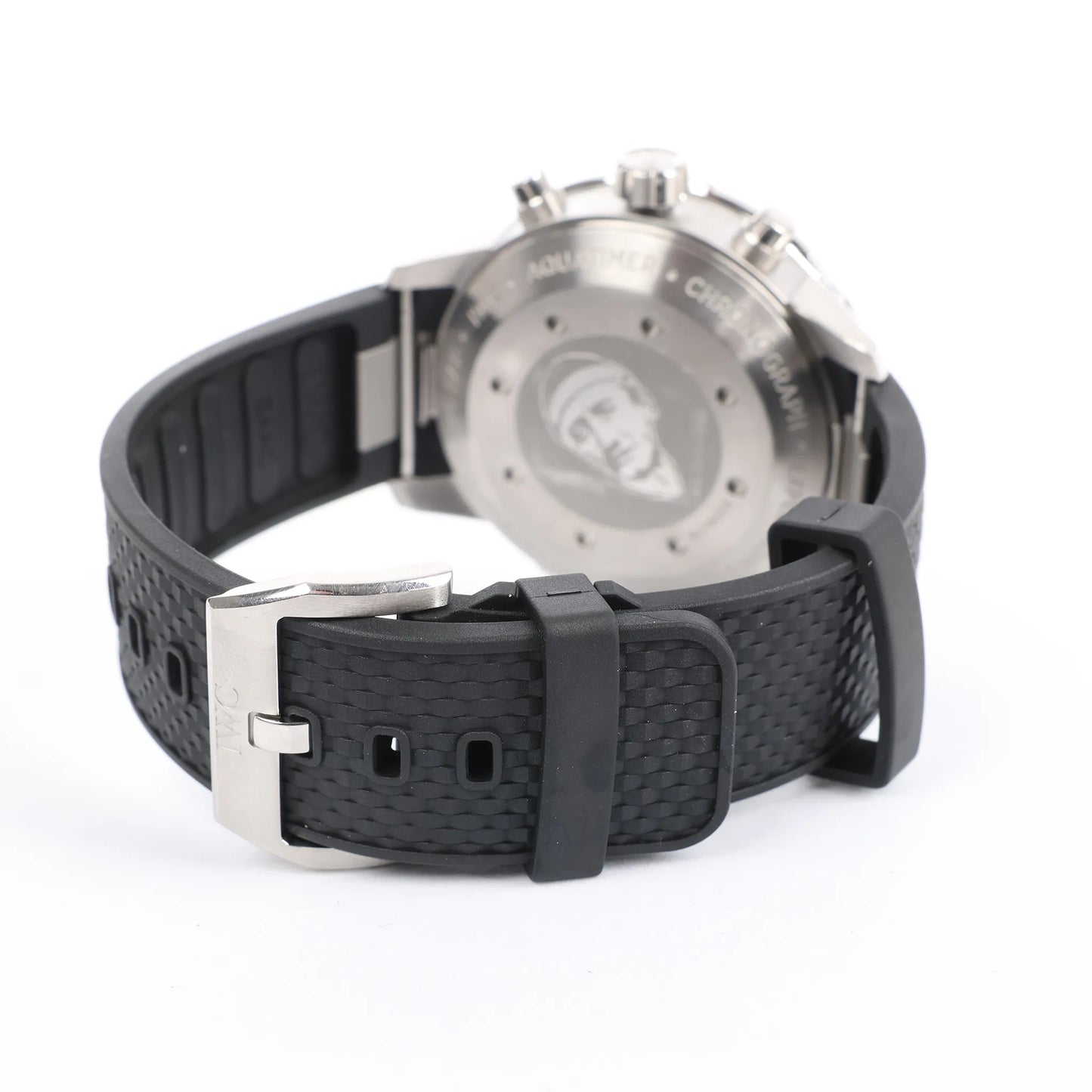 IWC Aquatimer Expedition Jacques-Yves Cousteau IW376805 6179053 SS & Rubber AT Watch with Navy Blue Dial