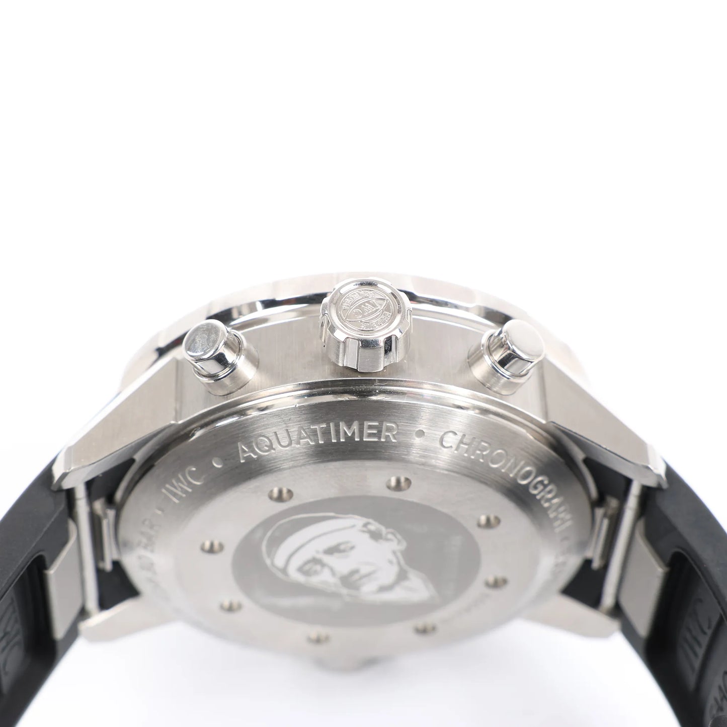 IWC Aquatimer Expedition Jacques-Yves Cousteau IW376805 6179053 SS & Rubber AT Watch with Navy Blue Dial