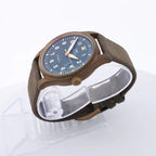 Reloj IWC Spitfire IW326802 6280730 de Bronce y Cuero con Esfera Verde