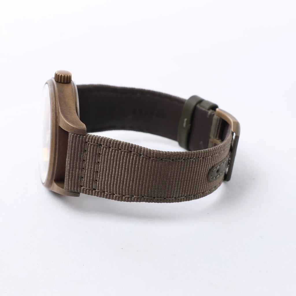 Reloj IWC Spitfire IW326802 6280730 de Bronce y Cuero con Esfera Verde