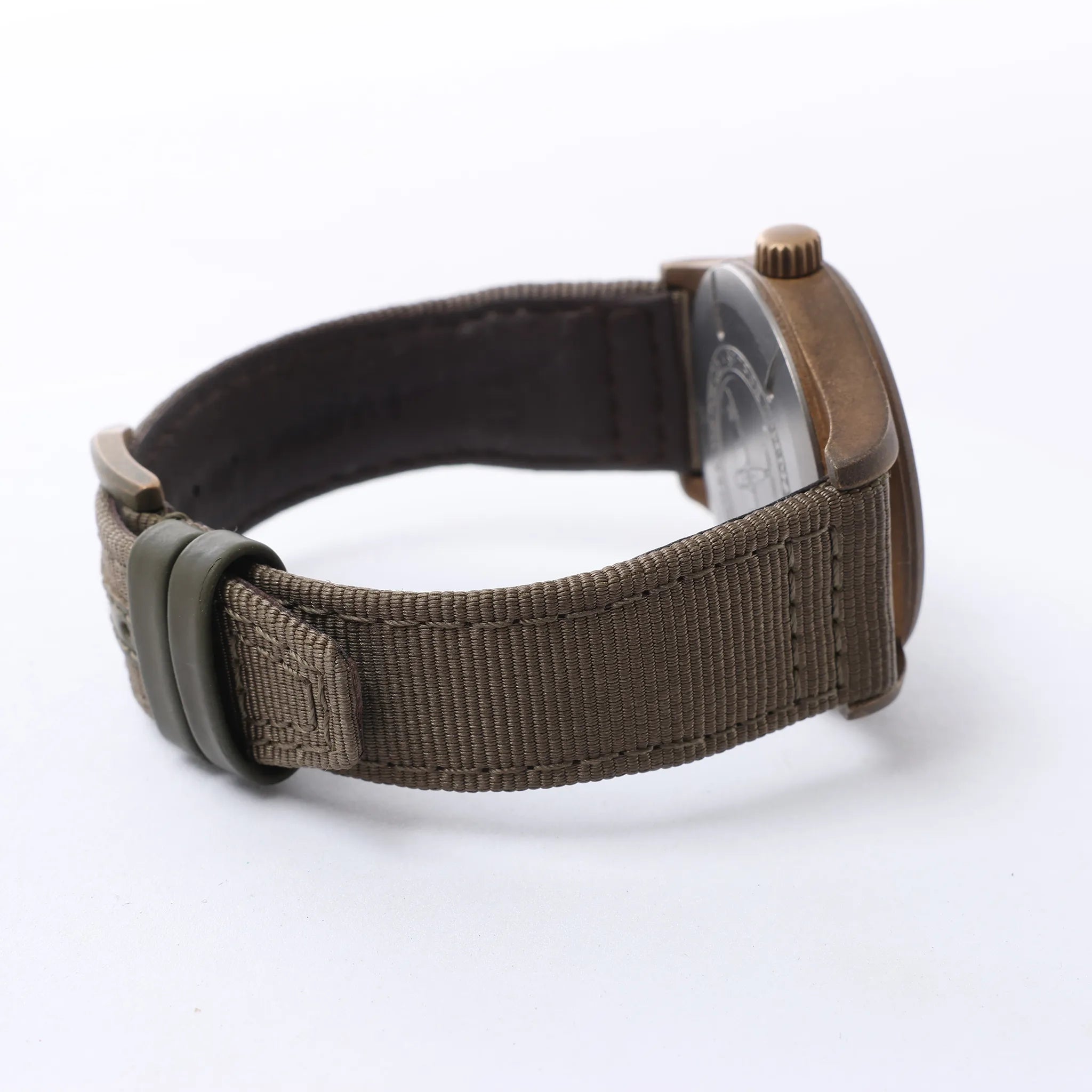Reloj IWC Spitfire IW326802 6280730 de Bronce y Cuero con Esfera Verde