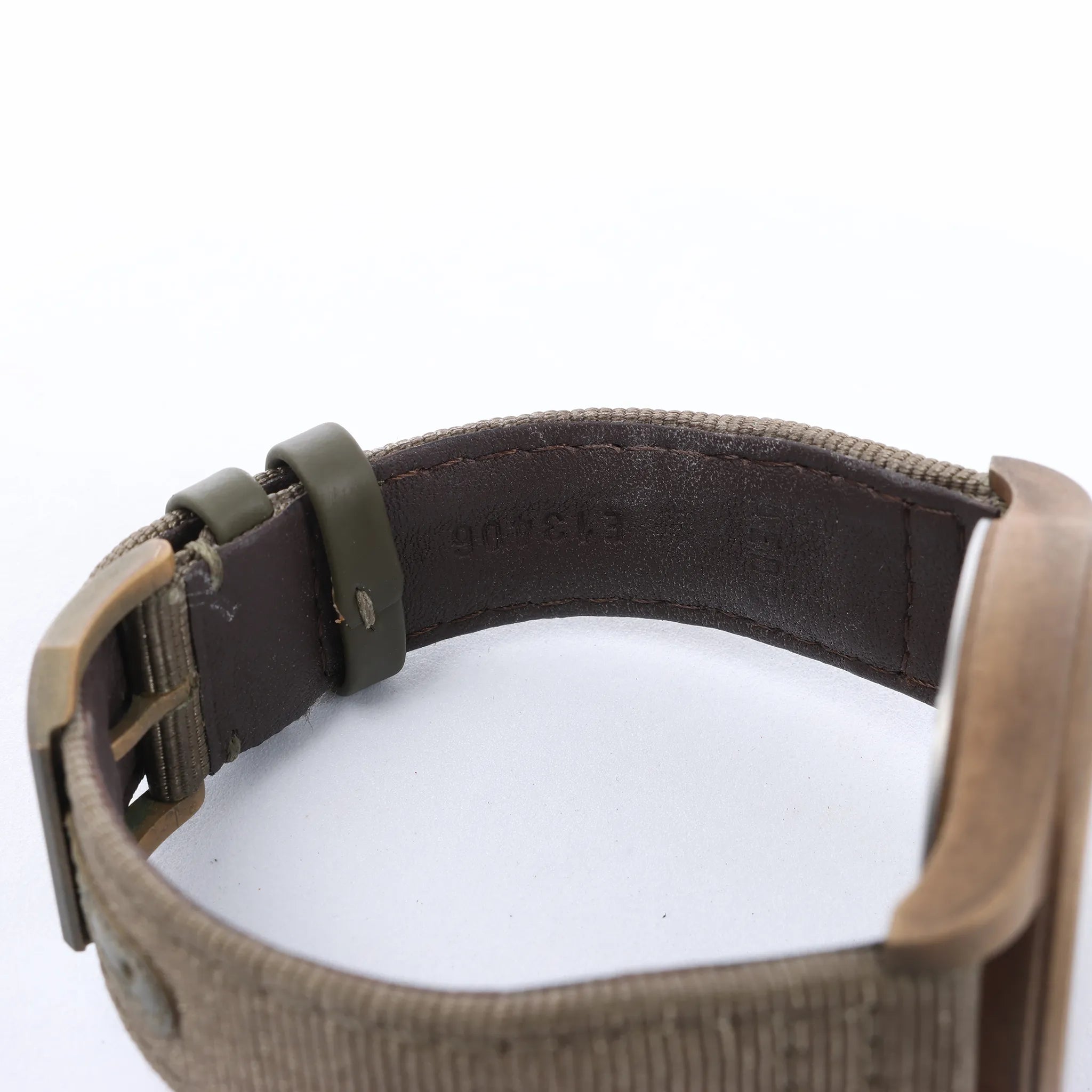 Reloj IWC Spitfire IW326802 6280730 de Bronce y Cuero con Esfera Verde