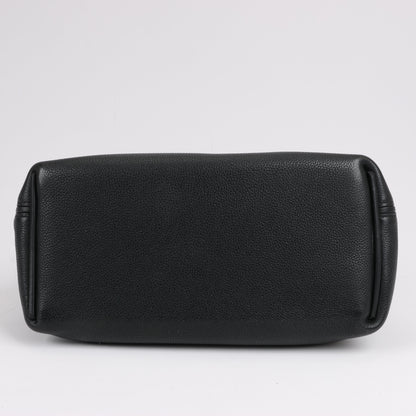 HERMES 24/24 29 Togo Leather Handbag in Black and Gold Metal Fittings D: 2019