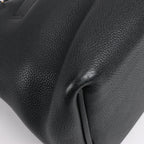 HERMES 24/24 29 Togo Leather Handbag in Black and Gold Metal Fittings D: 2019