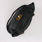 HERMES 24/24 29 Togo Leather Handbag in Black and Gold Metal Fittings D: 2019