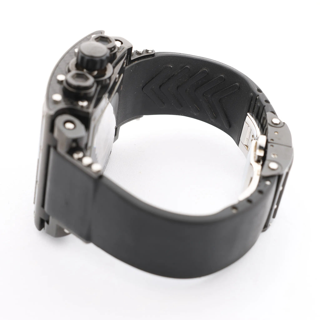 JACOB & Co.Epic I JC-V2Q2B 40 SS & Rubber AT Watch with Black Dial