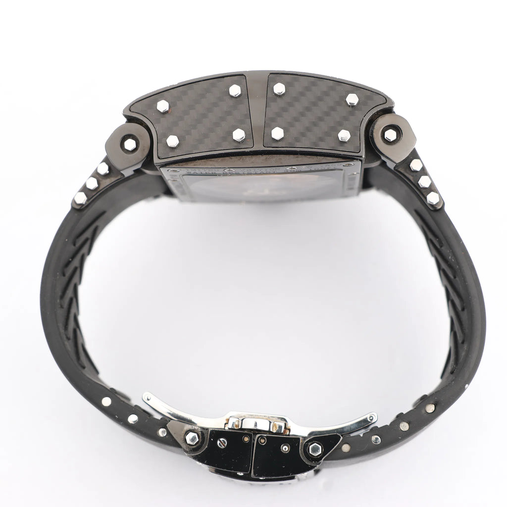 JACOB & Co.Epic I JC-V2Q2B 40 SS & Rubber AT Watch with Black Dial