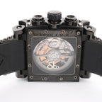 JACOB & Co.Epic I JC-V2Q2B 40 SS & Rubber AT Watch with Black Dial