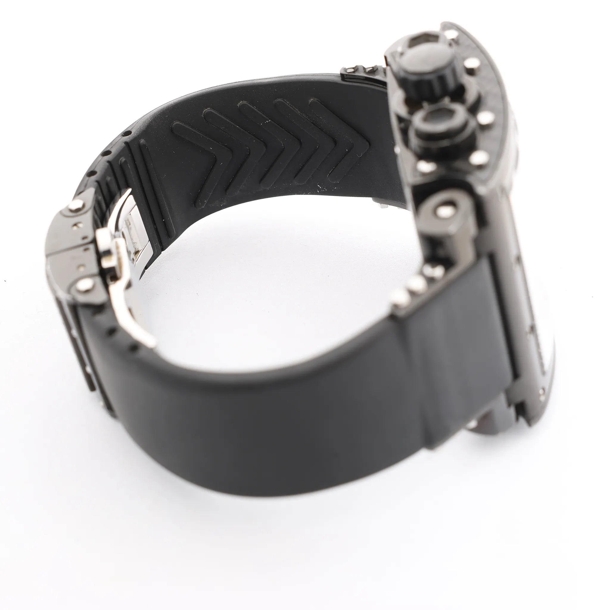 JACOB & Co.Epic I JC-V2Q2B 40 SS & Rubber AT Watch with Black Dial