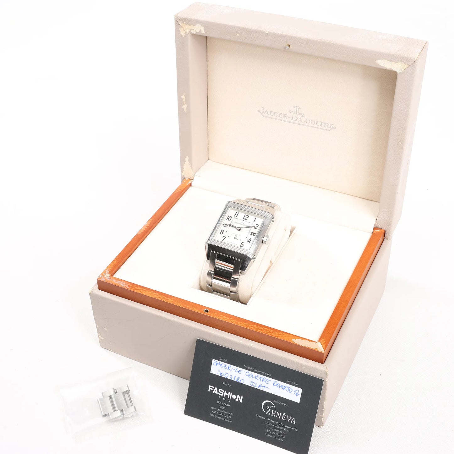 Jaeger-LeCoultre Reverso Q 7008120 SS SS AT Silver-Face Watch