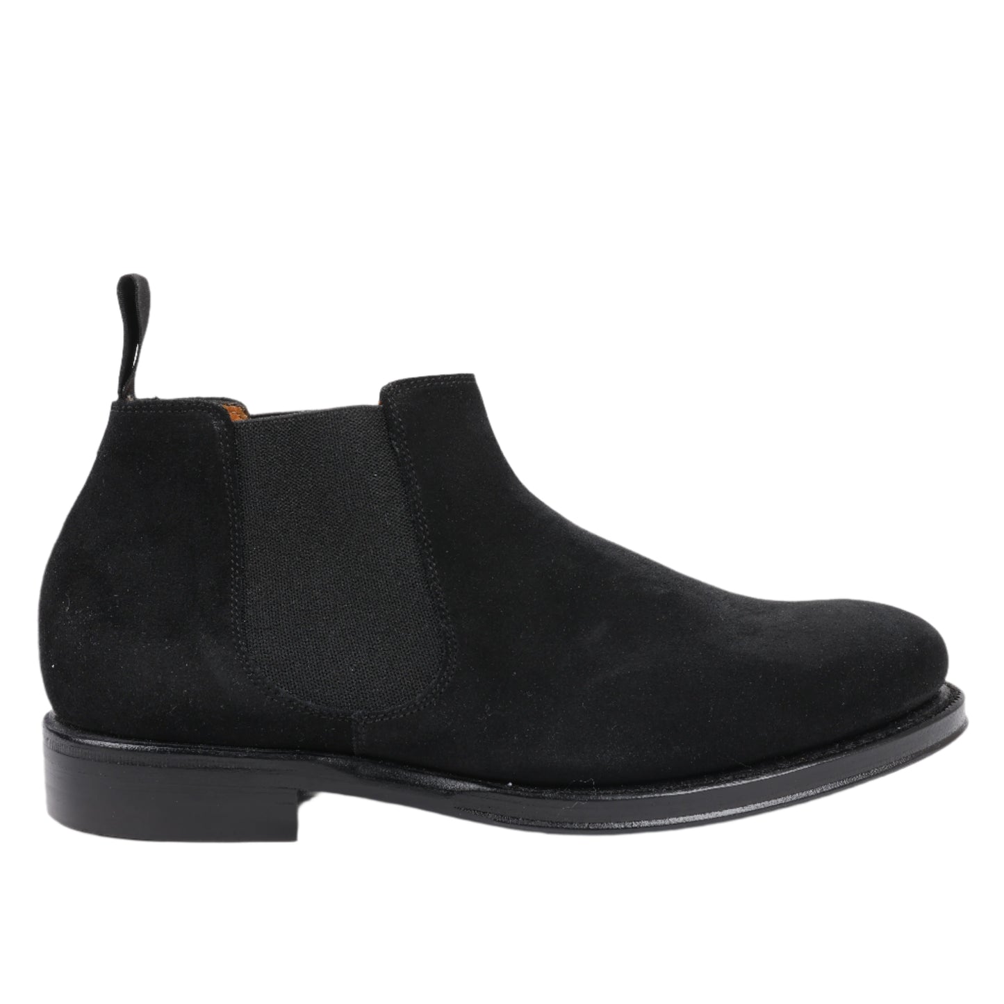 Bottes Jalan Sriwijaya en daim noir à soufflets latéraux, pointure 38, 99010