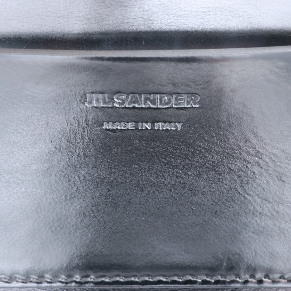 Jil Sander Cannolo Patent Leather Shoulder Bag in Silver