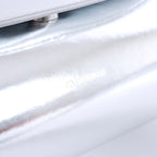 Jil Sander Cannolo Patent Leather Shoulder Bag in Silver
