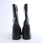 Jil Sander Leather Boots in Black, Size EU 38