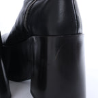 Jil Sander Leather Boots in Black, Size EU 38