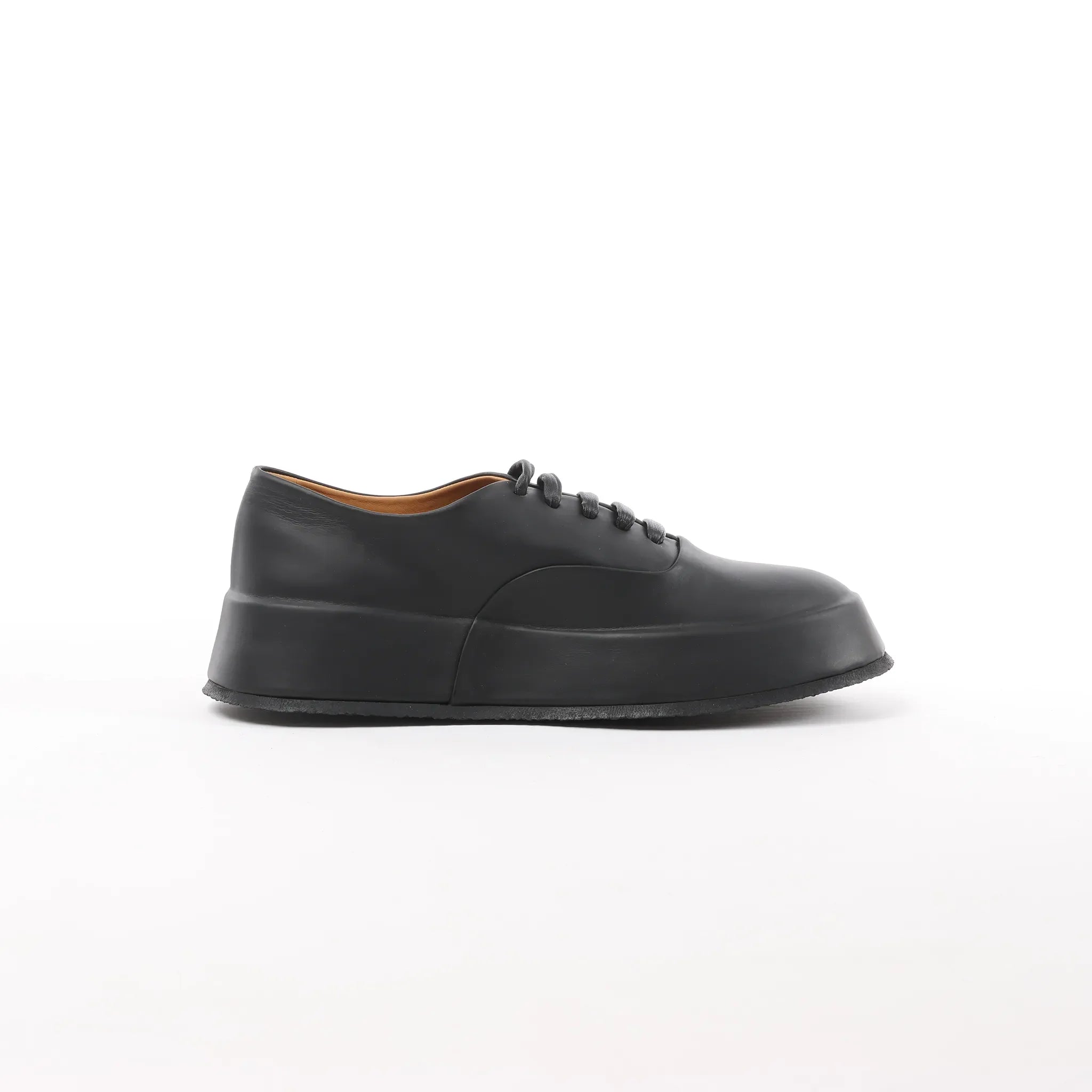 Jil Sander Leather Sneakers in Black, Size 37 EU