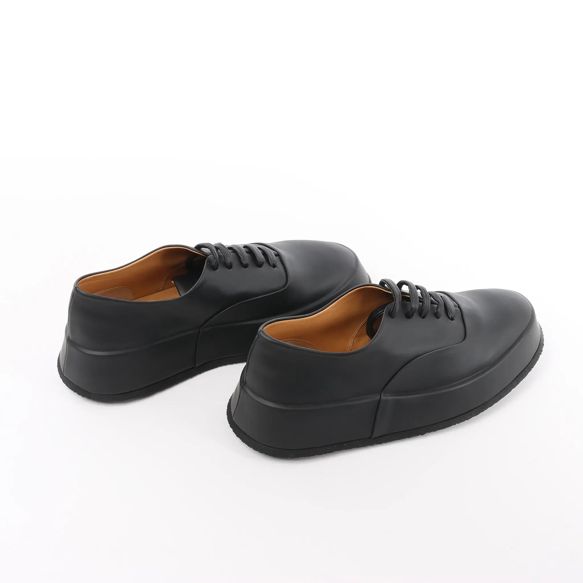 Jil Sander Leather Sneakers in Black, Size 37 EU