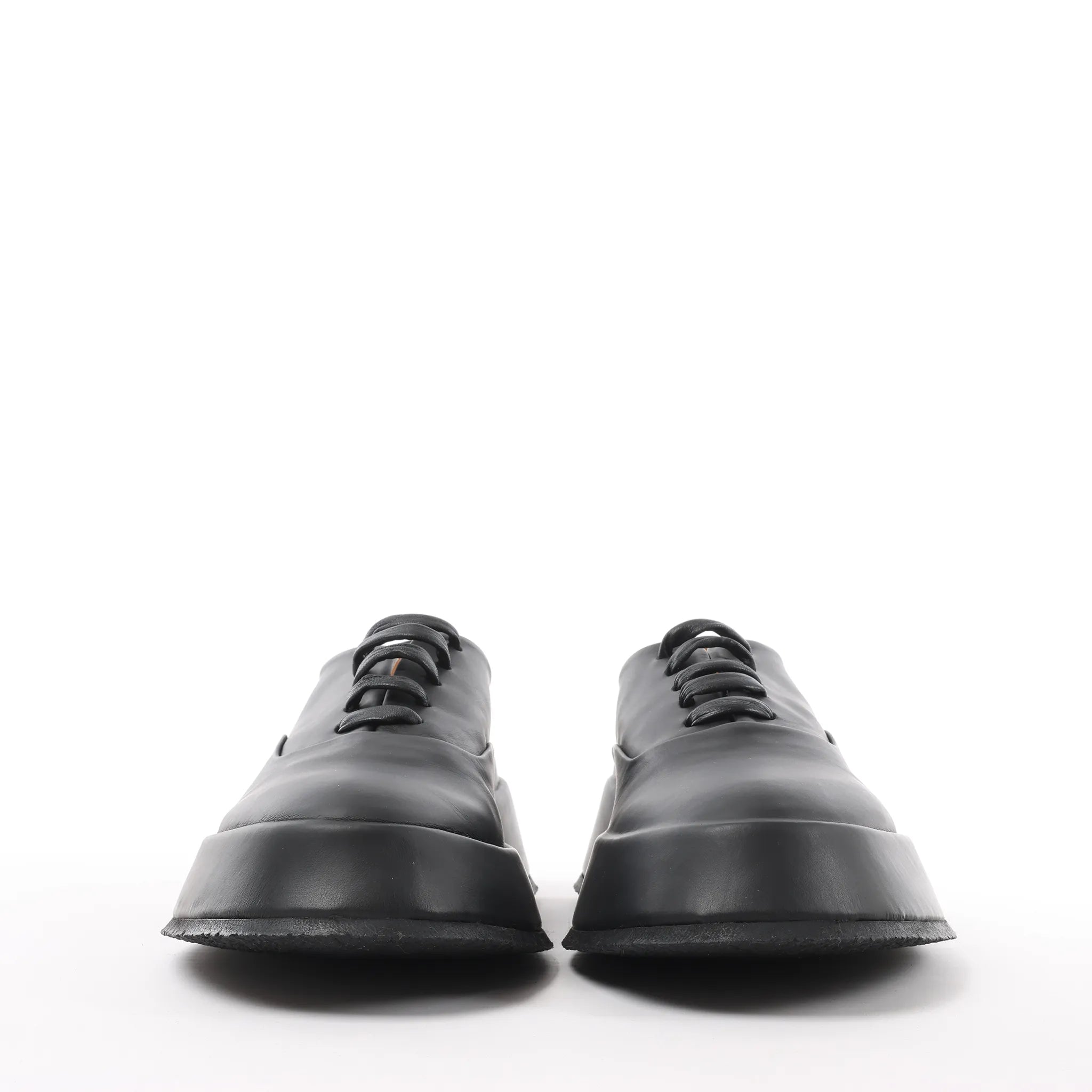Jil Sander Leather Sneakers in Black, Size 37 EU
