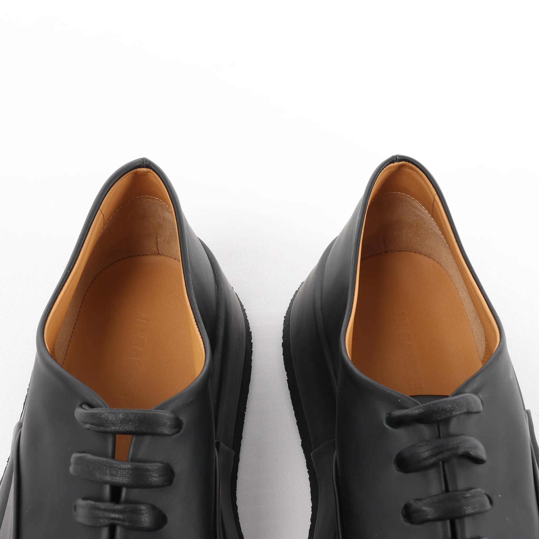 Jil Sander Leather Sneakers in Black, Size 37 EU