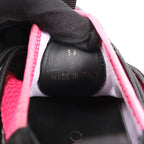 Jimmy Choo Diamond Fabric Sneakers in Pink x Black, Size 39 EU