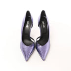 Just Cavalli Crocodile-embossed Decollette Pumps In Purple S09WL0079, Size 39 EU