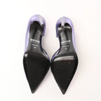 Just Cavalli Crocodile-embossed Decollette Pumps In Purple S09WL0079, Size 39 EU