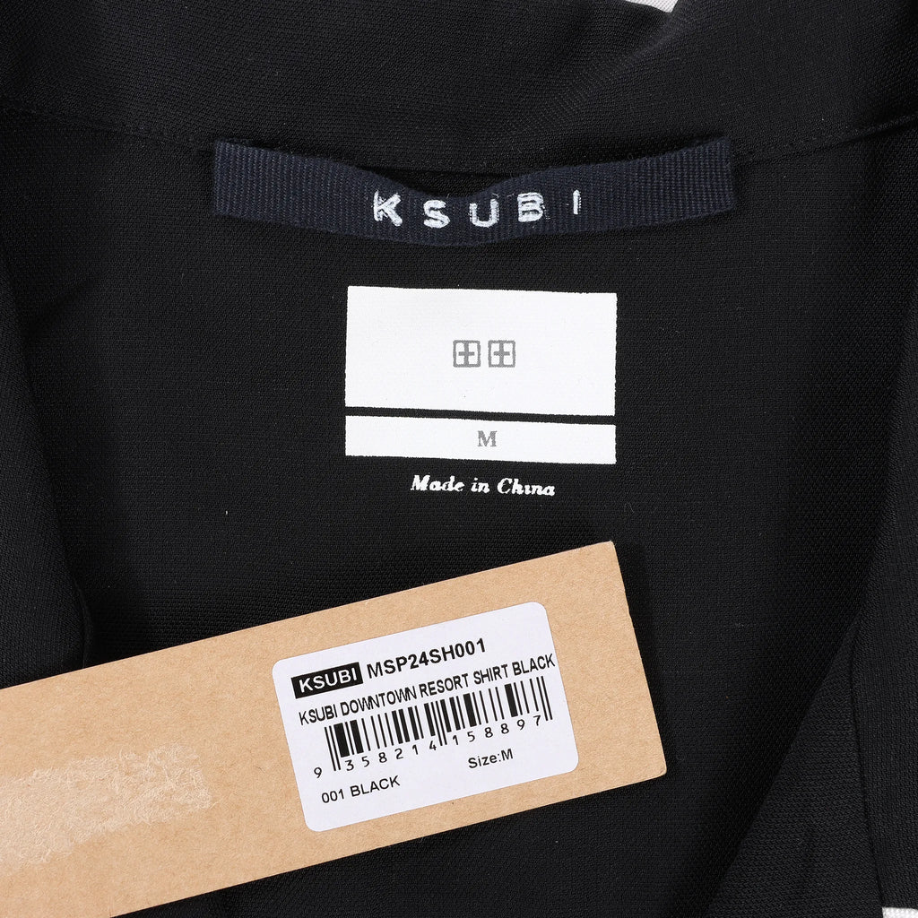 KSUBI Downtown Resort Shirt in Black, Size M