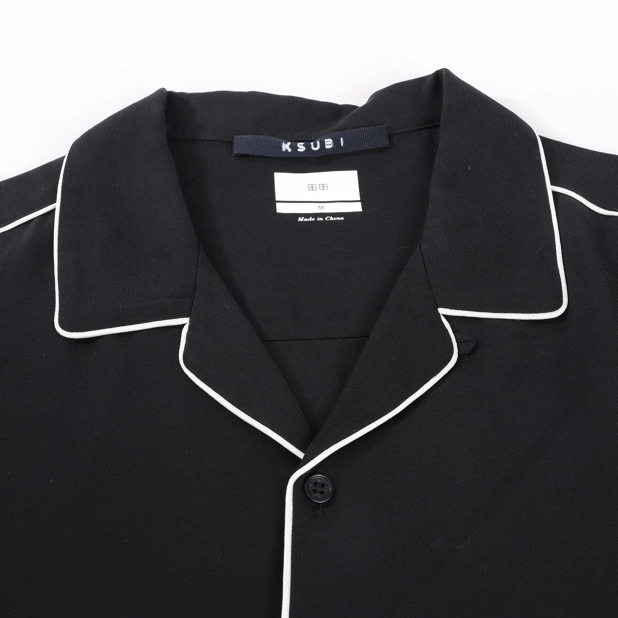 KSUBI Downtown Resort Shirt in Black, Size M