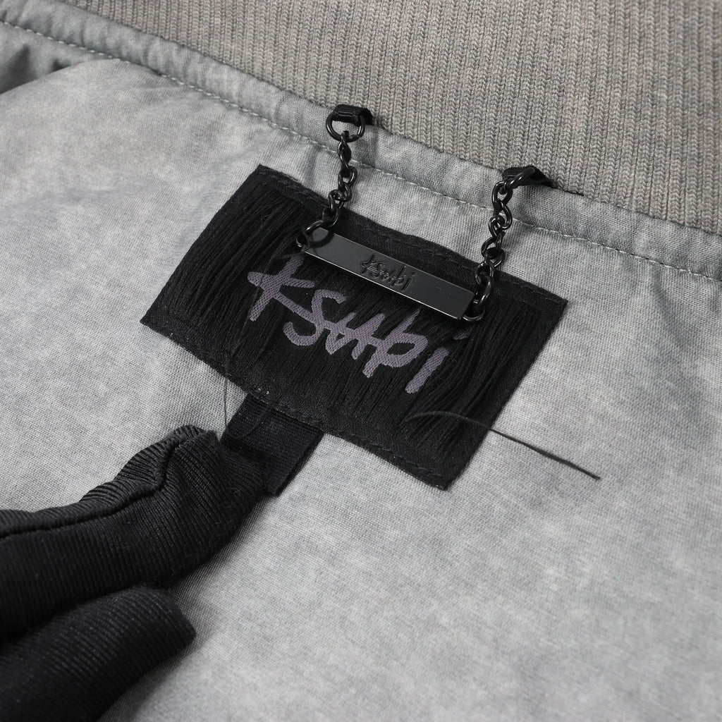 Ksubi Royalty Bomber Overdye Earth Jacket in Gray, M