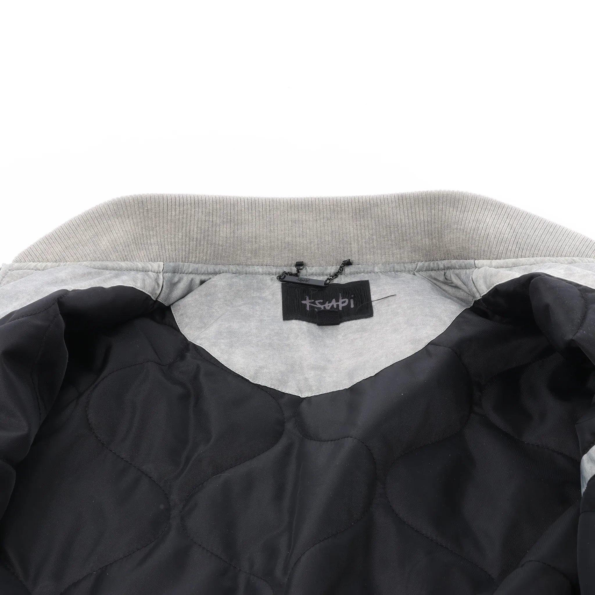 Ksubi Royalty Bomber Overdye Earth Jacket in Gray, M