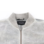 Ksubi Royalty Bomber Overdye Earth Jacket in Gray, M