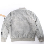 Ksubi Royalty Bomber Overdye Earth Jacket in Gray, M