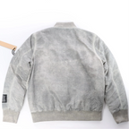 Ksubi Royalty Bomber Overdye Earth Jacket in Gray, M