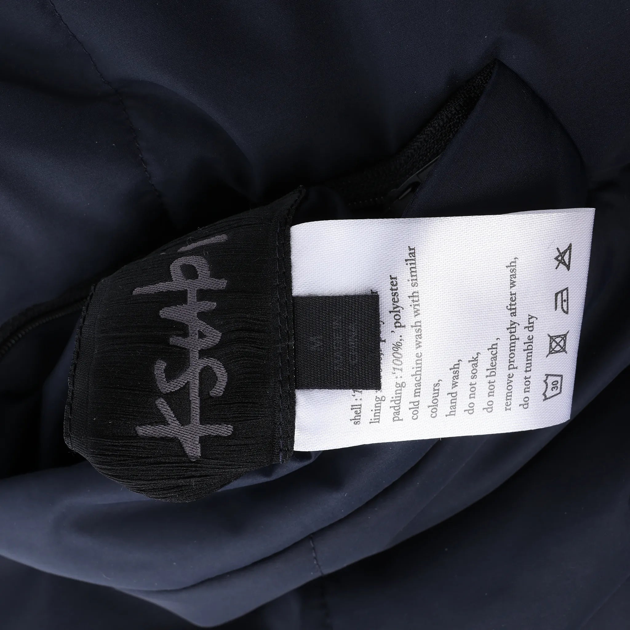 Ksubi Sott Puffer Jacket in Navy Blue, Size M